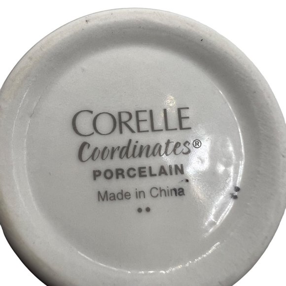 Corelle Coordinates Pretty Pink Flower Porcelain Coffee Cup Mug Set Of 4 - Picture 3 of 8